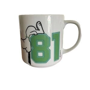 Snoopy Peanuts 1981 Year 81 Ceramic Mug Coffee